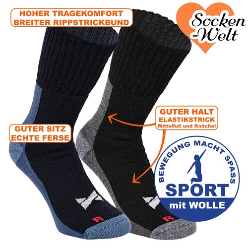 Walking socken mit wolle - mit, ohne