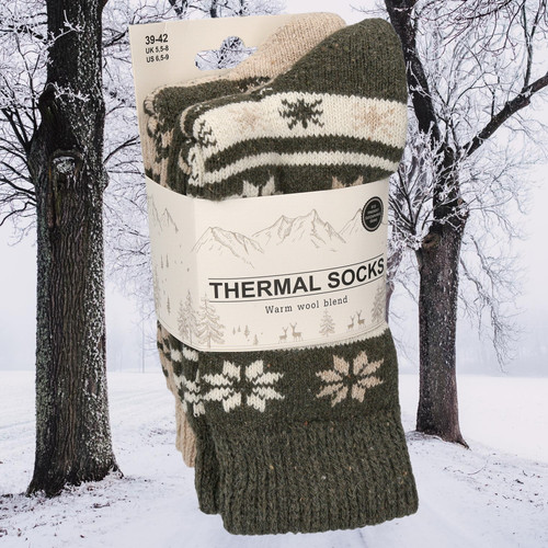 Thermo wollsocken mit softbund - thermo,