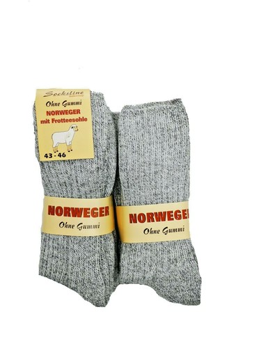Norweger socken ohne gummi - ohne,