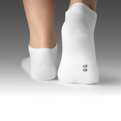 Paar sneaker socken weiß - 5-40,